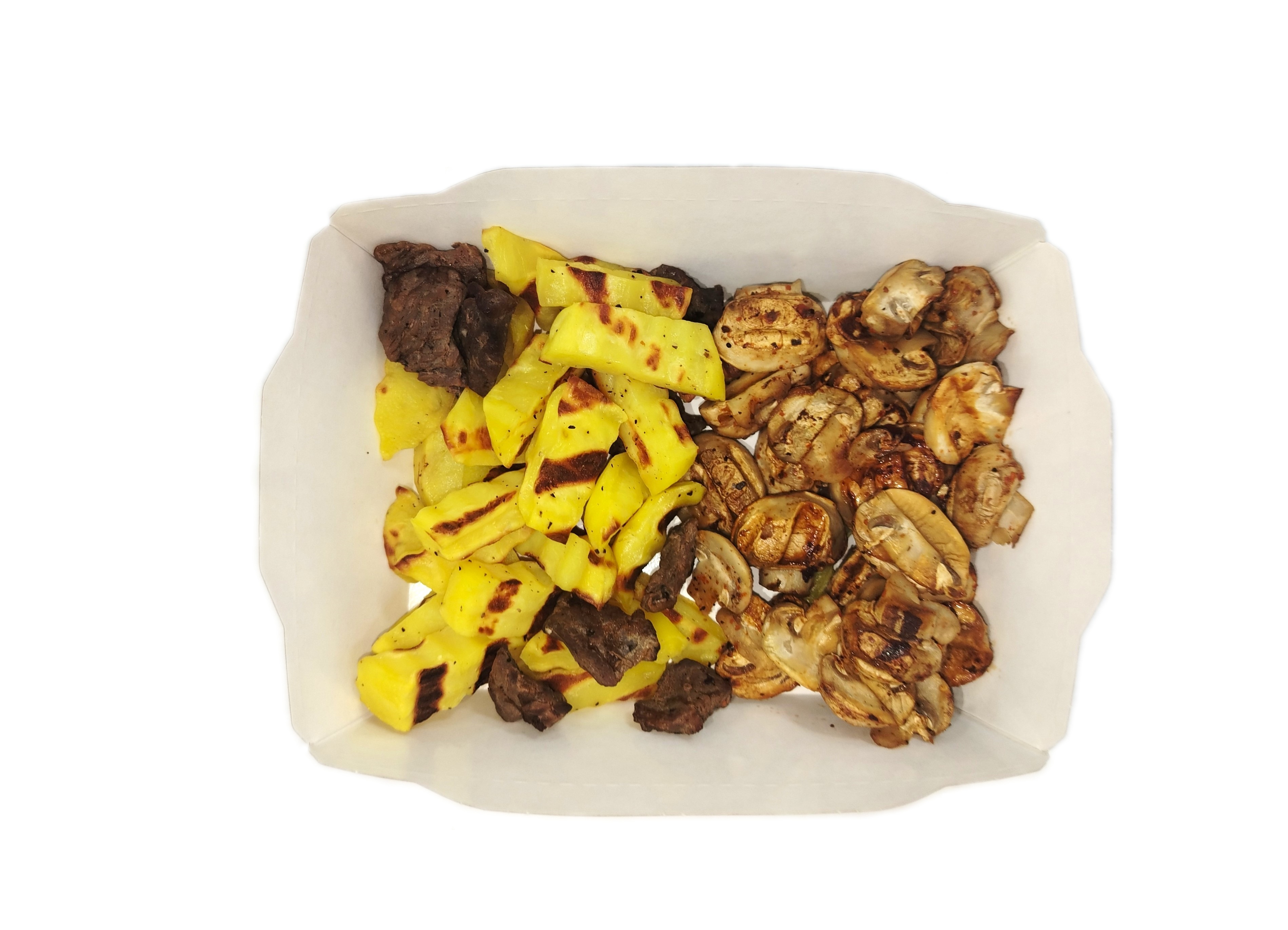 Картофель с грибами и мясом